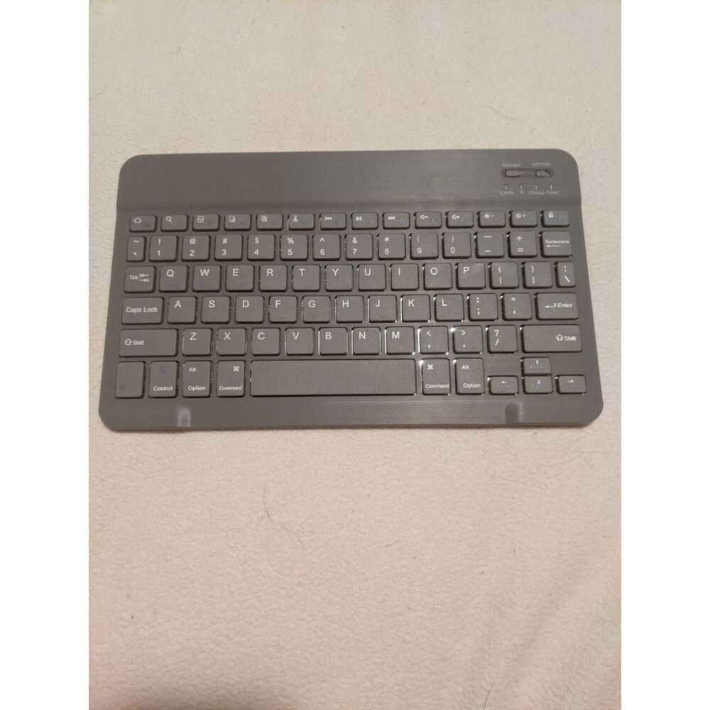 Ultra Slim Portable Bluetooth Wireless Keyboard Universal iPad Tablet Space Gray